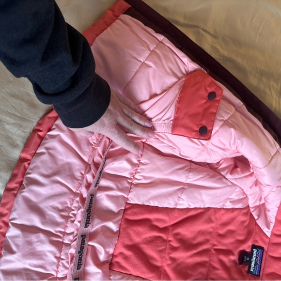 Patagonia Kids Snowboard Puffer Jacket - Pink and Purple - Picture 4 of 5